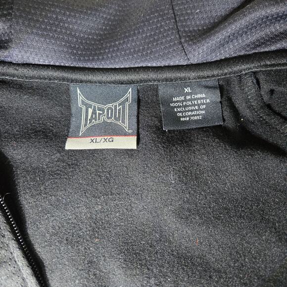 Tapout MMA Long Sleeve Full Zip Hooded Jacket in Black Men's Size XL - Picture 4 of 4